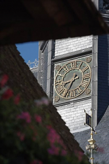 Cadran de l'horloge du clocher. © Région Bourgogne-Franche-Comté, Inventaire du patrimoine