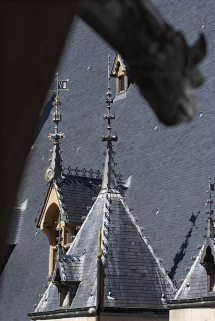 Toit du grand bâtiment sur rue : lucarnes. © Région Bourgogne-Franche-Comté, Inventaire du patrimoine