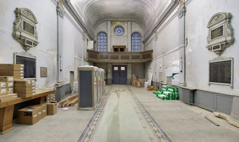 Vue intérieure de l'ancienne chapelle. © Région Bourgogne-Franche-Comté, Inventaire du patrimoine