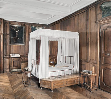 Chambre dite infirmerie des soeurs. © Région Bourgogne-Franche-Comté, Inventaire du patrimoine