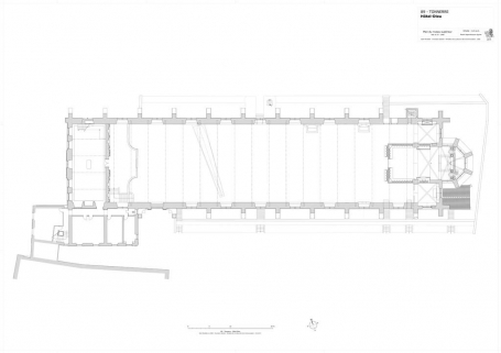 plan régulier du rez-de-chaussée, niveau supérieur © Région Bourgogne-Franche-Comté, Inventaire du patrimoine
