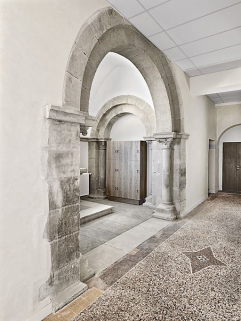 Chapelle et couloir. © Région Bourgogne-Franche-Comté, Inventaire du patrimoine