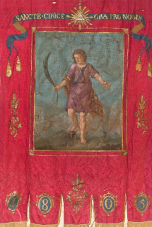 Détail : saint Cyr. © Région Bourgogne-Franche-Comté, Inventaire du patrimoine