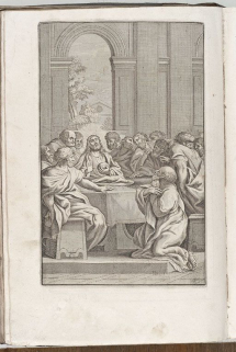 Estampe : la Cène. © Région Bourgogne-Franche-Comté, Inventaire du patrimoine