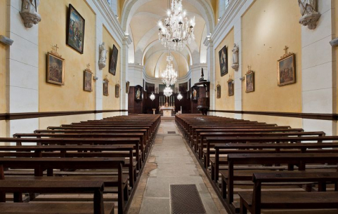 Vue d'ensemble depuis l'entrée de l'église. © Région Bourgogne-Franche-Comté, Inventaire du patrimoine
