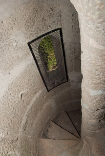 Escalier en vis du comble. © Région Bourgogne-Franche-Comté, Inventaire du patrimoine