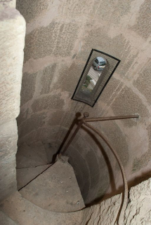 Escalier en vis du comble. © Région Bourgogne-Franche-Comté, Inventaire du patrimoine