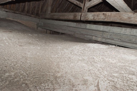 Comble de la nef : voûte et sablière. © Région Bourgogne-Franche-Comté, Inventaire du patrimoine