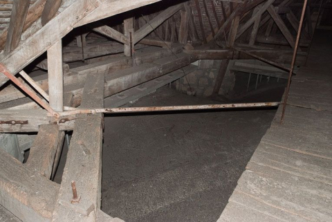 Comble du bras gauche du transept. © Région Bourgogne-Franche-Comté, Inventaire du patrimoine