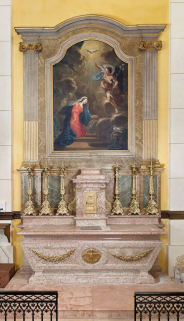 Autel-retable droit. © Région Bourgogne-Franche-Comté, Inventaire du patrimoine