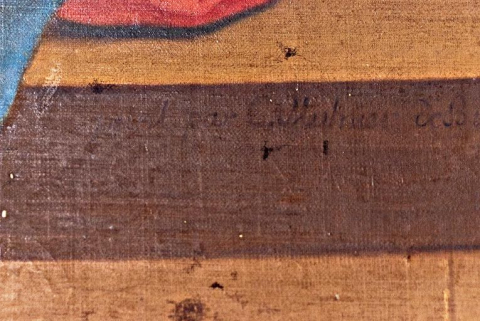 Détail de la signature. © Région Bourgogne-Franche-Comté, Inventaire du patrimoine