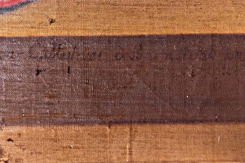 Détail de la signature. © Région Bourgogne-Franche-Comté, Inventaire du patrimoine