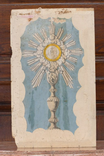 Détail : panneau du fond. © Région Bourgogne-Franche-Comté, Inventaire du patrimoine