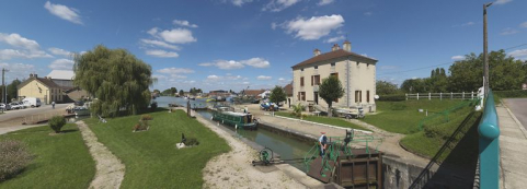 Ensemble du site vu d'aval. © Région Bourgogne-Franche-Comté, Inventaire du patrimoine