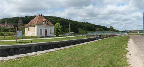 Vue d'ensemble du site d'écluse. © Région Bourgogne-Franche-Comté, Inventaire du patrimoine