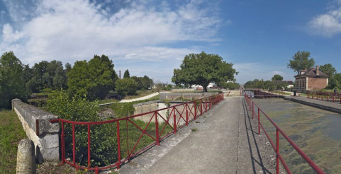 Pont-canal vu du dessus. © Région Bourgogne-Franche-Comté, Inventaire du patrimoine