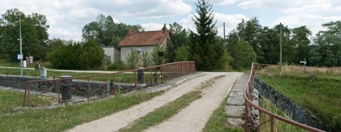 Vue d'ensemble du site d'écluse. © Région Bourgogne-Franche-Comté, Inventaire du patrimoine