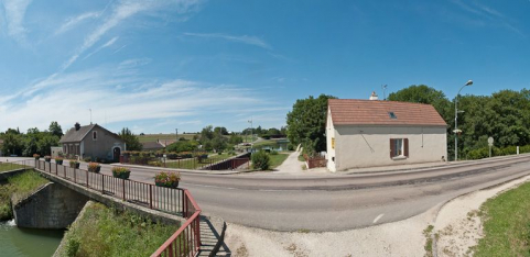 Vue d'ensemble du site d'écluse. © Région Bourgogne-Franche-Comté, Inventaire du patrimoine