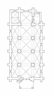 Plan de l'ancienne église. © Région Bourgogne-Franche-Comté, Inventaire du patrimoine
