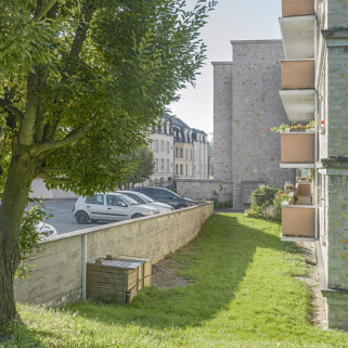 Bâtiment D : façade antérieure. © Région Bourgogne-Franche-Comté, Inventaire du patrimoine