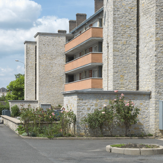 Façade antérieure du bâtiment A. © Région Bourgogne-Franche-Comté, Inventaire du patrimoine