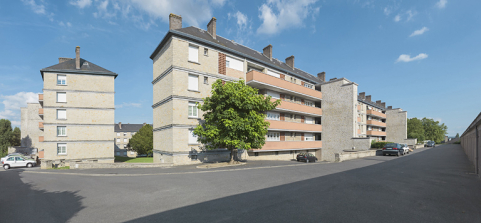 Façade antérieure du bâtiment A et façade latérale du bâtiment B. © Région Bourgogne-Franche-Comté, Inventaire du patrimoine