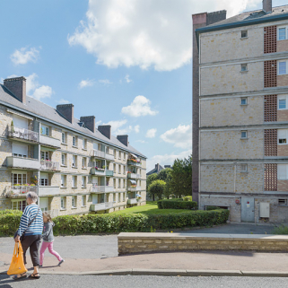 Façade antérieure du bâtiment B et façade postérieure du bâtiment C. © Région Bourgogne-Franche-Comté, Inventaire du patrimoine