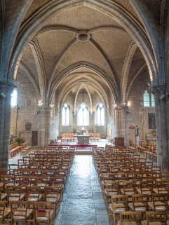 Vue de la nef, vers le choeur. © Région Bourgogne-Franche-Comté, Inventaire du patrimoine