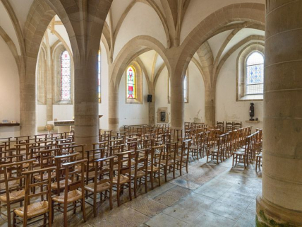 Vue d'ensemble de la nef, vers le sud-est. © Région Bourgogne-Franche-Comté, Inventaire du patrimoine