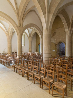 Vue d'ensemble de la nef, vers le sud-ouest. © Région Bourgogne-Franche-Comté, Inventaire du patrimoine