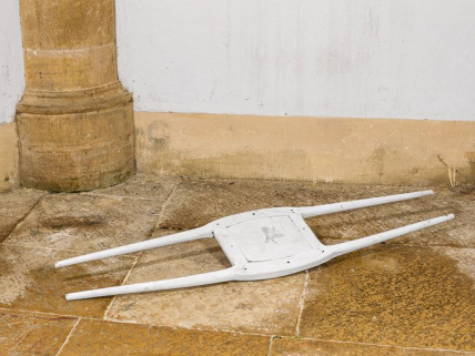 Vue d'ensemble d'un brancard de procession. © Région Bourgogne-Franche-Comté, Inventaire du patrimoine