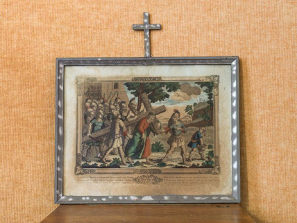 Deuxième station : Jésus est chargé de sa croix. © Région Bourgogne-Franche-Comté, Inventaire du patrimoine