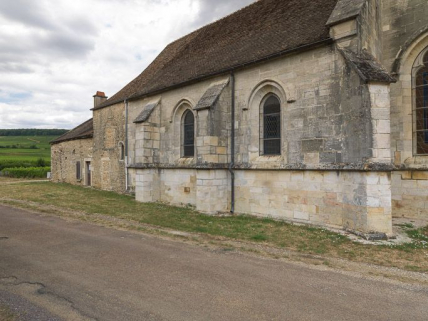 Vue du pignon sud de la chapelle. © Région Bourgogne-Franche-Comté, Inventaire du patrimoine