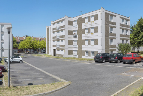 Bâtiment 26, façade antérieure sud et façade latérale est. © Région Bourgogne-Franche-Comté, Inventaire du patrimoine