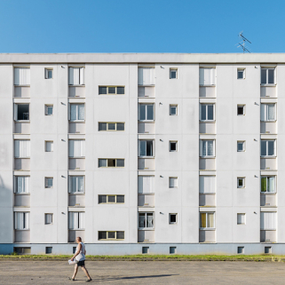 Bâtiment B-1, façade postérieure nord. © Région Bourgogne-Franche-Comté, Inventaire du patrimoine