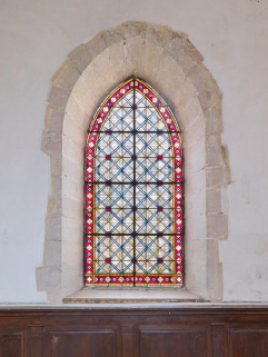 Vue d'ensemble, verrière du choeur. © Région Bourgogne-Franche-Comté, Inventaire du patrimoine