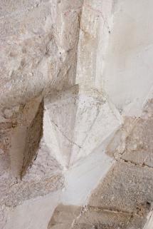 Détail d'un culot de la voûte de la travée sous clocher. © Région Bourgogne-Franche-Comté, Inventaire du patrimoine