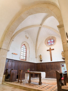 Vue du choeur. © Région Bourgogne-Franche-Comté, Inventaire du patrimoine