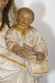Détail de l'Enfant. © Région Bourgogne-Franche-Comté, Inventaire du patrimoine