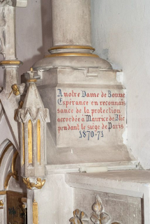 Détail des inscriptions. © Région Bourgogne-Franche-Comté, Inventaire du patrimoine