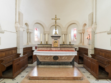 Le choeur : vue d'ensemble. © Région Bourgogne-Franche-Comté, Inventaire du patrimoine
