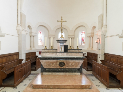 Le choeur : vue d'ensemble. © Région Bourgogne-Franche-Comté, Inventaire du patrimoine