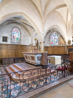 Choeur : vue de trois quarts. © Région Bourgogne-Franche-Comté, Inventaire du patrimoine