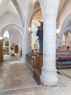 Choeur et chapelle sud, vus depuis l'abside. © Région Bourgogne-Franche-Comté, Inventaire du patrimoine