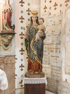 Vierge en Majesté avec l'Enfant Jésus. © Région Bourgogne-Franche-Comté, Inventaire du patrimoine