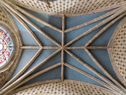 Voûte de la chapelle sud. © Région Bourgogne-Franche-Comté, Inventaire du patrimoine
