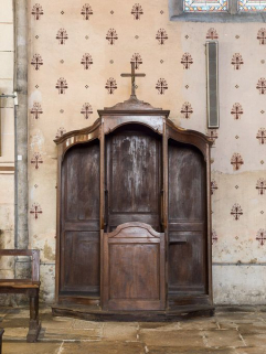 Confessional : vue d'ensemble. © Région Bourgogne-Franche-Comté, Inventaire du patrimoine
