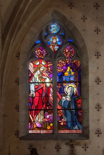 Vitrail de G. Janin. © Région Bourgogne-Franche-Comté, Inventaire du patrimoine Vitrail de G. Janin. © Région Bourgogne-Franche-Comté, Inventaire du patrimoine