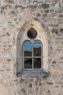 Façade, détail de la baie. © Région Bourgogne-Franche-Comté, Inventaire du patrimoine