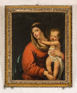 Tableau : Vierge à l'Enfant. © Région Bourgogne-Franche-Comté, Inventaire du patrimoine